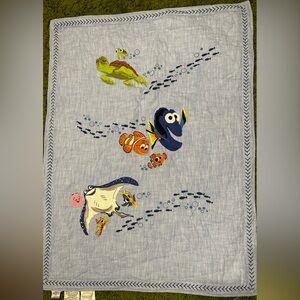 Pottery Barn Finding Nemo Blue Quilt. Crib or toddler bed size